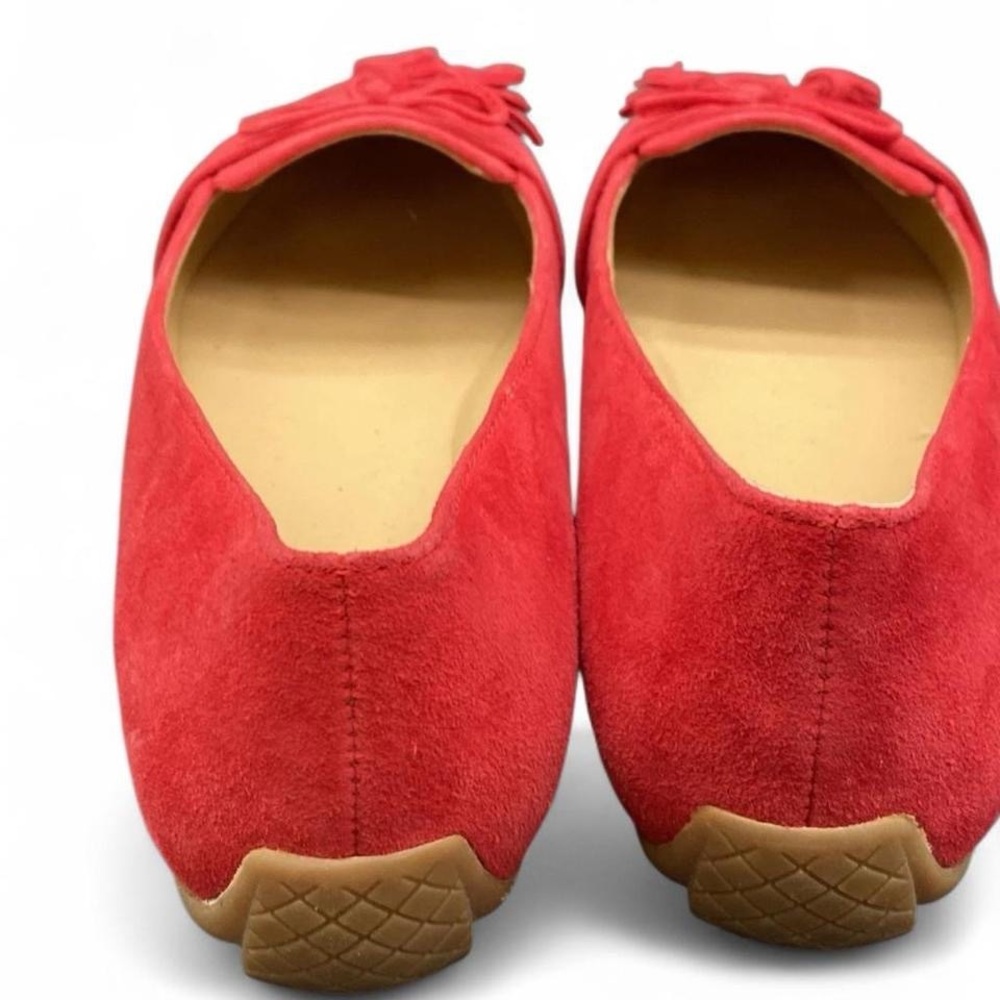 Talbots Red Suede Tassel Loafers - Women's - Picture 3 of 6